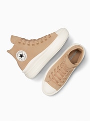كريم - Converse Chuck Taylor All Star Suede Move Trainers - صورة 6 من 7