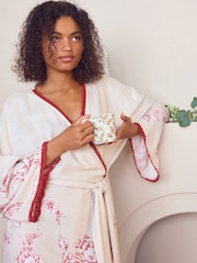 Laura Ashley Cream Pollington Roses Robe - Image 4 of 7