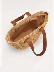 Phase Eight Cream Straw Shoulder Bag - Image 6 of 7