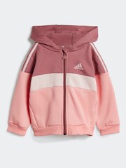 adidas Kids Tiberio 3-Stripes Colourblock Fleece Tracksuit - Imaginea 2 din 7