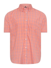 BadRhino Big & Tall Pink Checked 100% Cotton Shirt - Image 3 of 4