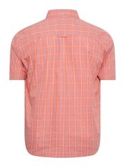 BadRhino Big & Tall Pink Checked 100% Cotton Shirt - Image 4 of 4
