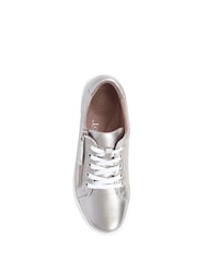 Оловянный - Jones Bootmaker Ladies Side Zip Casual Trainers - Image 6 of 7