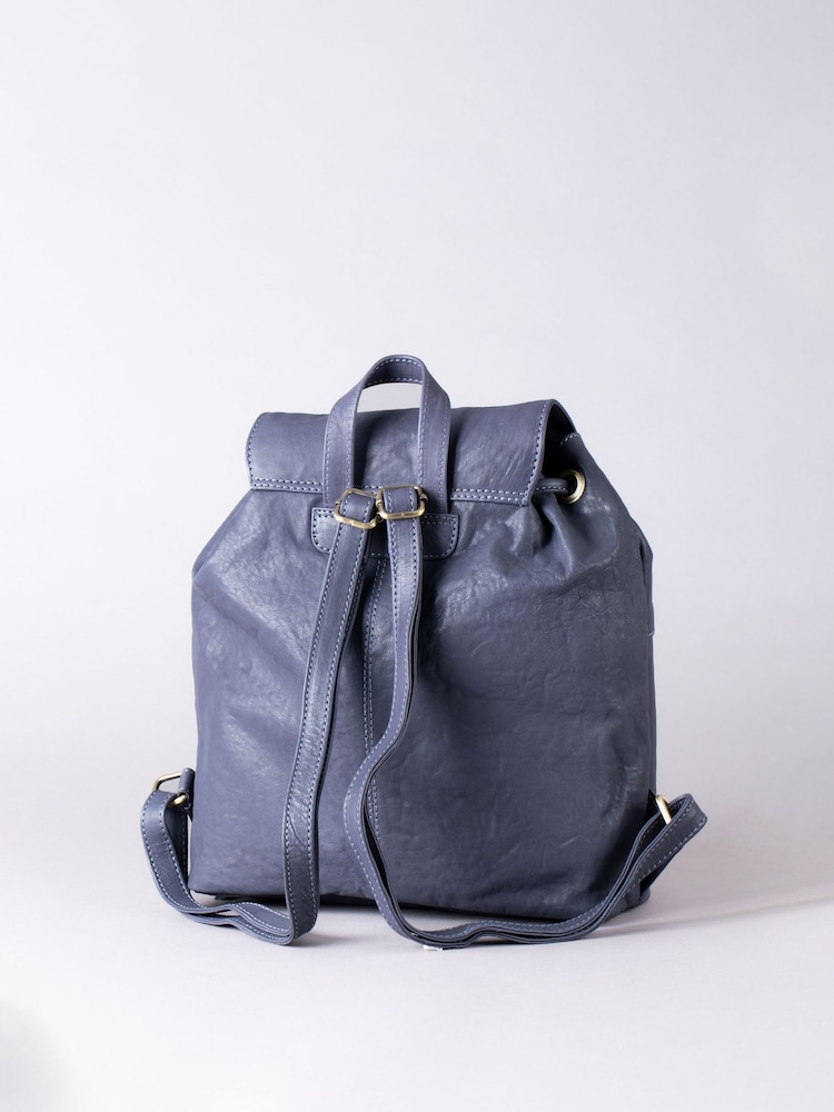 Lakeland Leather Blue Harstone Backpack - Image 2 of 6