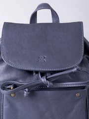Lakeland Leather Blue Harstone Backpack - Image 4 of 6
