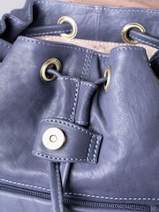 Lakeland Leather Blue Harstone Backpack - Image 6 of 6