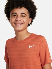 Nike Vintage Orange Dri-FIT Miler Training T-Shirt - Image 3 of 4