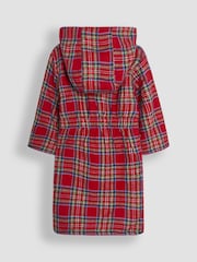 JoJo Maman Bébé Red Tartan Cosy Robe - Image 2 of 3