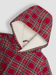 JoJo Maman Bébé Red Tartan Cosy Robe - Image 3 of 3