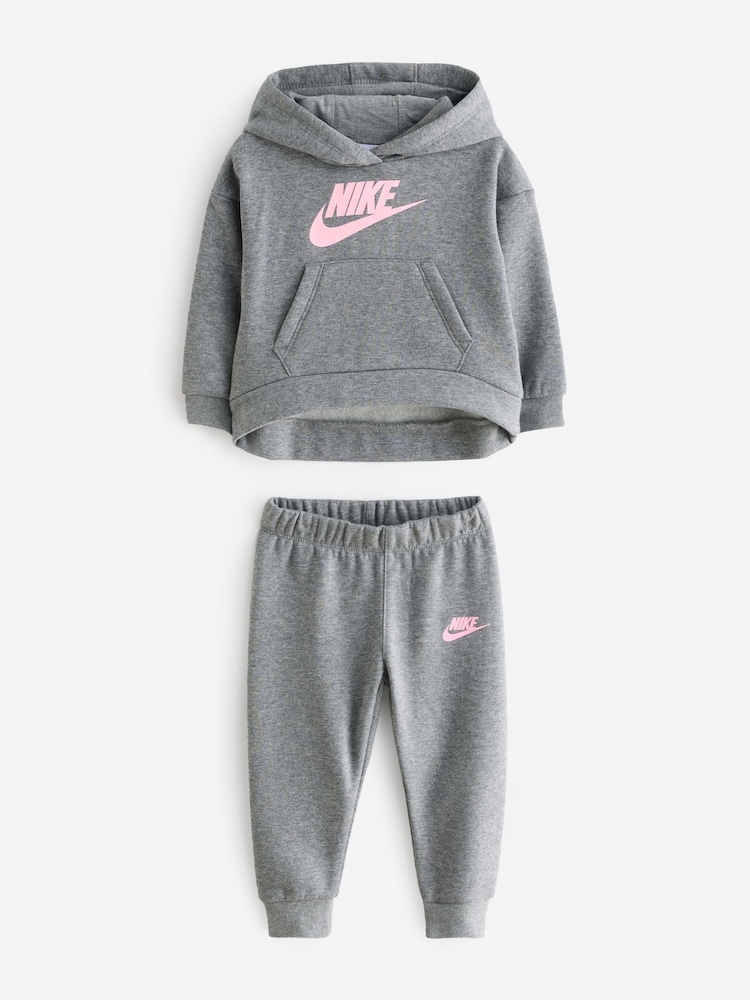 Nike Grey Infant Club Fleece Tracksuit - Image 1 of 4