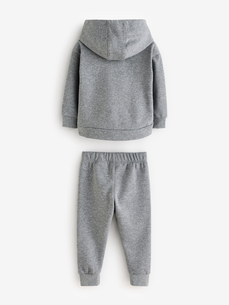 Nike Grey Infant Club Fleece Tracksuit - Image 2 of 4
