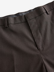 Brun - Coupe ajustée Tuxedo Pantalon de costume - Image 6 of 8