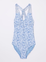 FatFace Ani Blue Damask Floral Swimsuit - Image 5 of 5