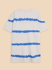 White Stuff White 100% Cotton Tie Dye T-Shirt - Image 6 of 7