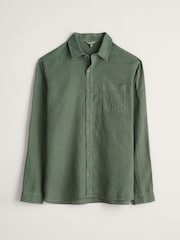 Seasalt Cornwall Green Mens Curator Shirt - Image 5 of 5