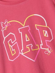 Gap Pink Cotton Logo Graphic Short Sleeve Baby T-Shirt (Newborn-5yrs) - Image 3 of 3