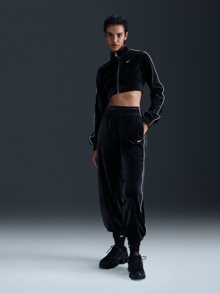 Nike Black Sportswear Collection Velour Joggers - Image 1 of 5