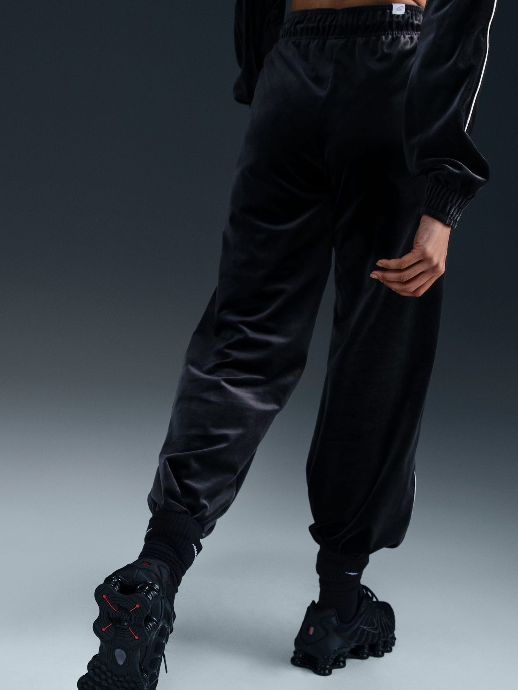 nike velour tracksuit bottoms