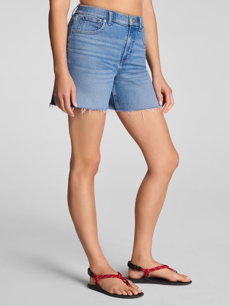 Spanx Authentic 360 Raw Hem Jean Shorts 5" - 圖片 2/4
