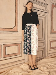 Cath Kidston Pink Pleated 100% Cotton Skirt - Image 1 of 9
