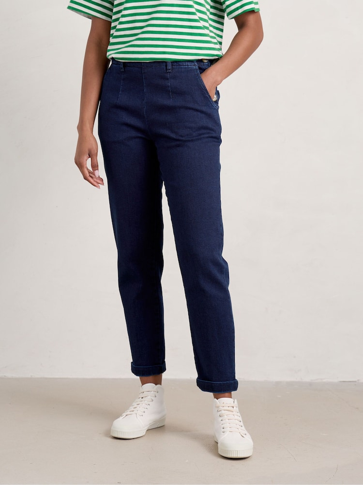 Seasalt Cornwall Blue Tall Waterdance Trousers - Image 1 of 4