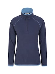 Mountain Warehouse Denim Blue Womens Montana Half Zip Fleece - Image 2 of 6