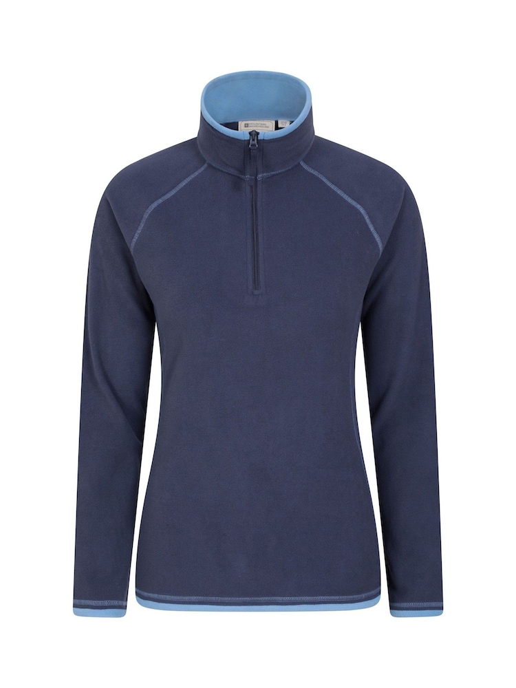 Mountain Warehouse Denim Blue Womens Montana Half Zip Fleece - Image 2 of 6