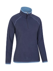 Mountain Warehouse Denim Blue Womens Montana Half Zip Fleece - Image 3 of 6