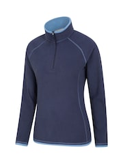 Mountain Warehouse Denim Blue Womens Montana Half Zip Fleece - Image 4 of 6