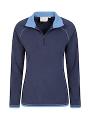 Mountain Warehouse Denim Blue Womens Montana Half Zip Fleece - Image 5 of 6