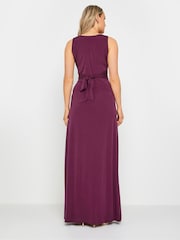 Long Tall Sally Burgundy Red Knot Front Maxi Dress - Image 3 of 5