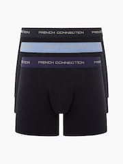 French Connection Black Boxers 3 Pack - Image 1 of 1
