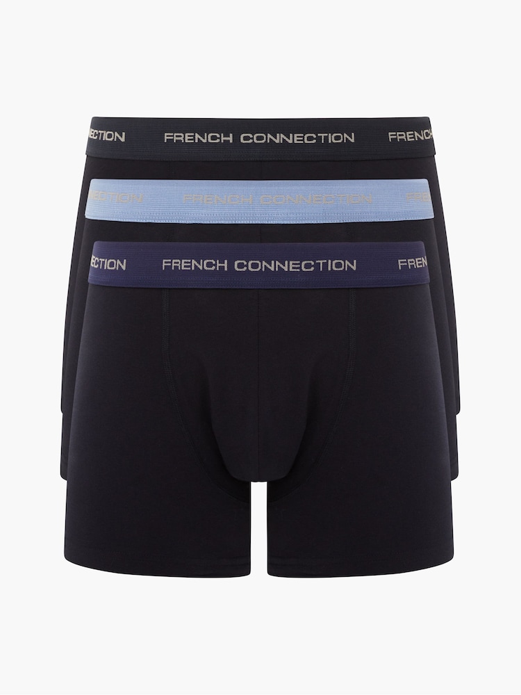 French Connection Black Boxers 3 Pack - Image 1 of 1