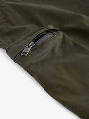 Khaki Green Regular Fit Soft Touch Utility Cargo Trousers - Image 10 of 11