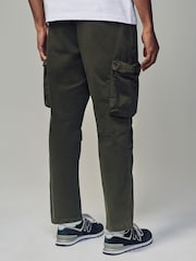 Khaki Green Regular Fit Soft Touch Utility Cargo Trousers - Image 3 of 11