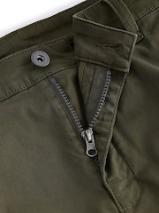 Khaki Green Regular Fit Soft Touch Utility Cargo Trousers - Image 8 of 11