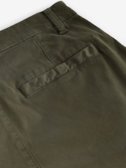 Khaki Green Regular Fit Soft Touch Utility Cargo Trousers - Image 9 of 11