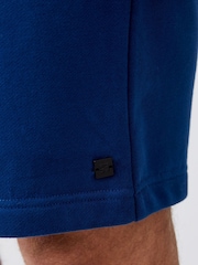 French Connection Blue Brushback Fleece Shorts - Image 3 of 3