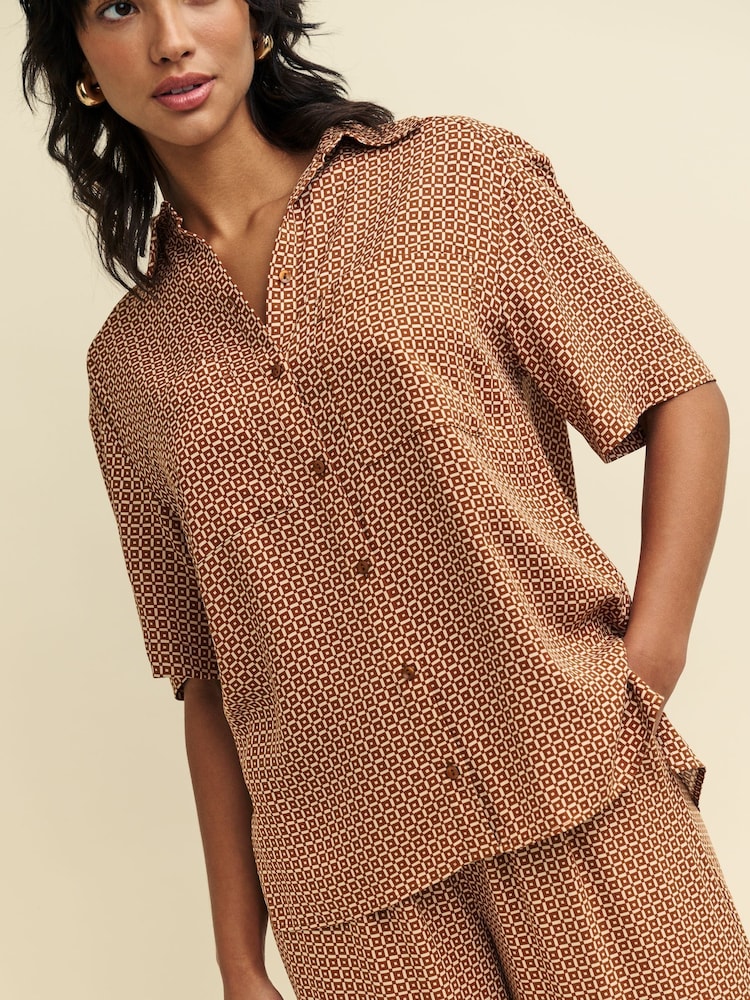 Nobodys Child Narla Brown Shirt - Image 1 of 10