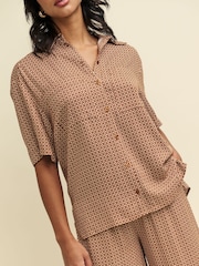 Nobodys Child Narla Brown Shirt - Image 9 of 10