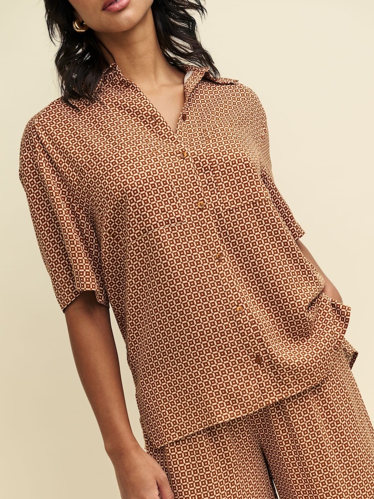 Nobodys Child Narla Brown Shirt - Image 10 of 10