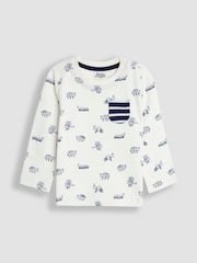 Käfer-Print, Stone - JoJo Maman Bébé Long Sleeve 2-Pack Tops - Bild 4 von 5