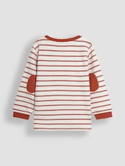 JoJo Maman Bébé Natural Stripe Top - Image 2 of 3