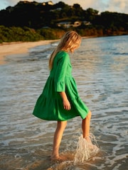 Boden Green Sophia 100% Linen Short Dress - Image 1 of 6