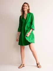 Boden Green Sophia 100% Linen Short Dress - Image 2 of 6
