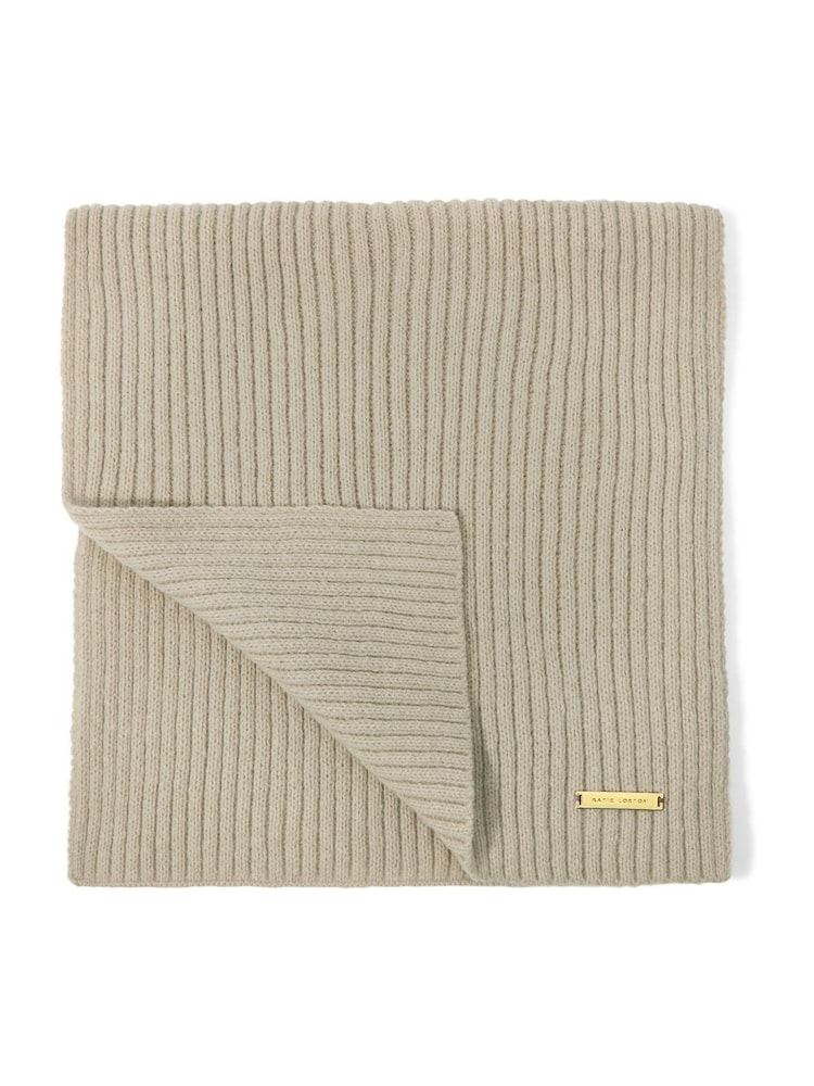 Katie Loxton Brown Knitted Scarf - Image 2 of 3 Katie Loxton Brown Knitted Scarf - Image 2 of 3