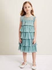 Phase Eight Green Destiny Plissé Dress - Image 1 of 6