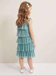 Phase Eight Green Destiny Plissé Dress - Image 2 of 6