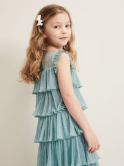 Phase Eight Green Destiny Plissé Dress - Image 6 of 6