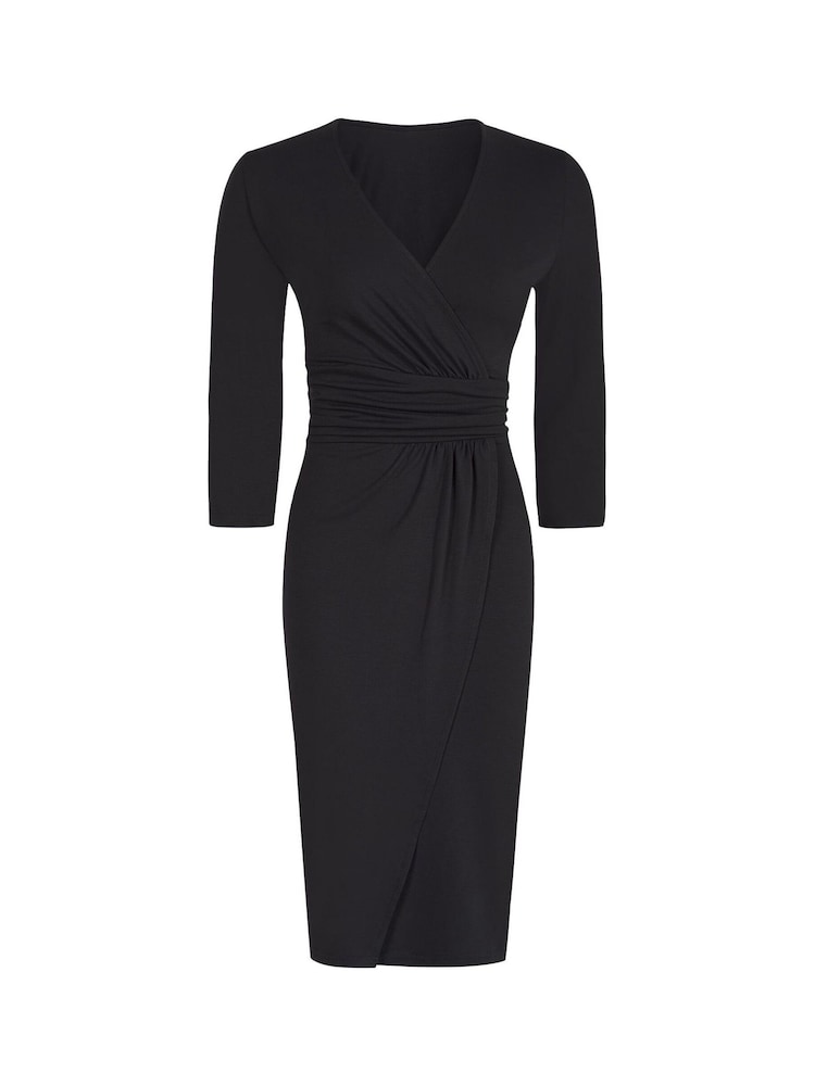 Hot Squash Petite Ascot Black Dress - Image 3 of 3 Hot Squash Petite Ascot Black Dress - Image 3 of 3